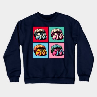 Pop Hermit Crab Art - Cool Sea Animal Crewneck Sweatshirt